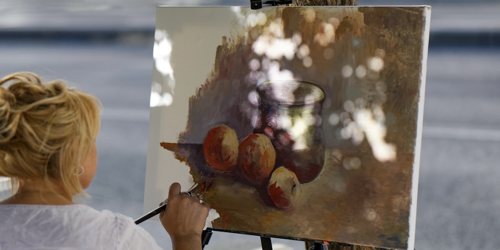 木枠無しの画布を飾るには