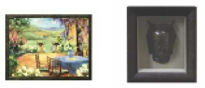 額縁にマットは付けない