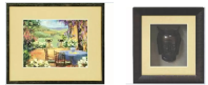 額縁にマットをつける（広く）