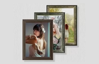 ポスター額の額装をシミュレーション