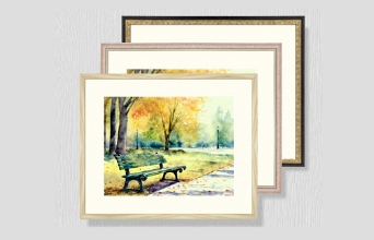 一般額の額装をシミュレーション