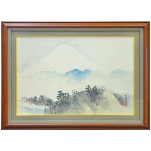 掛軸を額装に仕立て直し