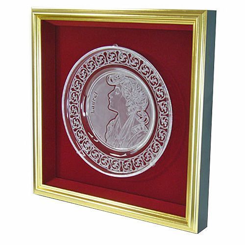 クリスタルお皿 ミュシャ