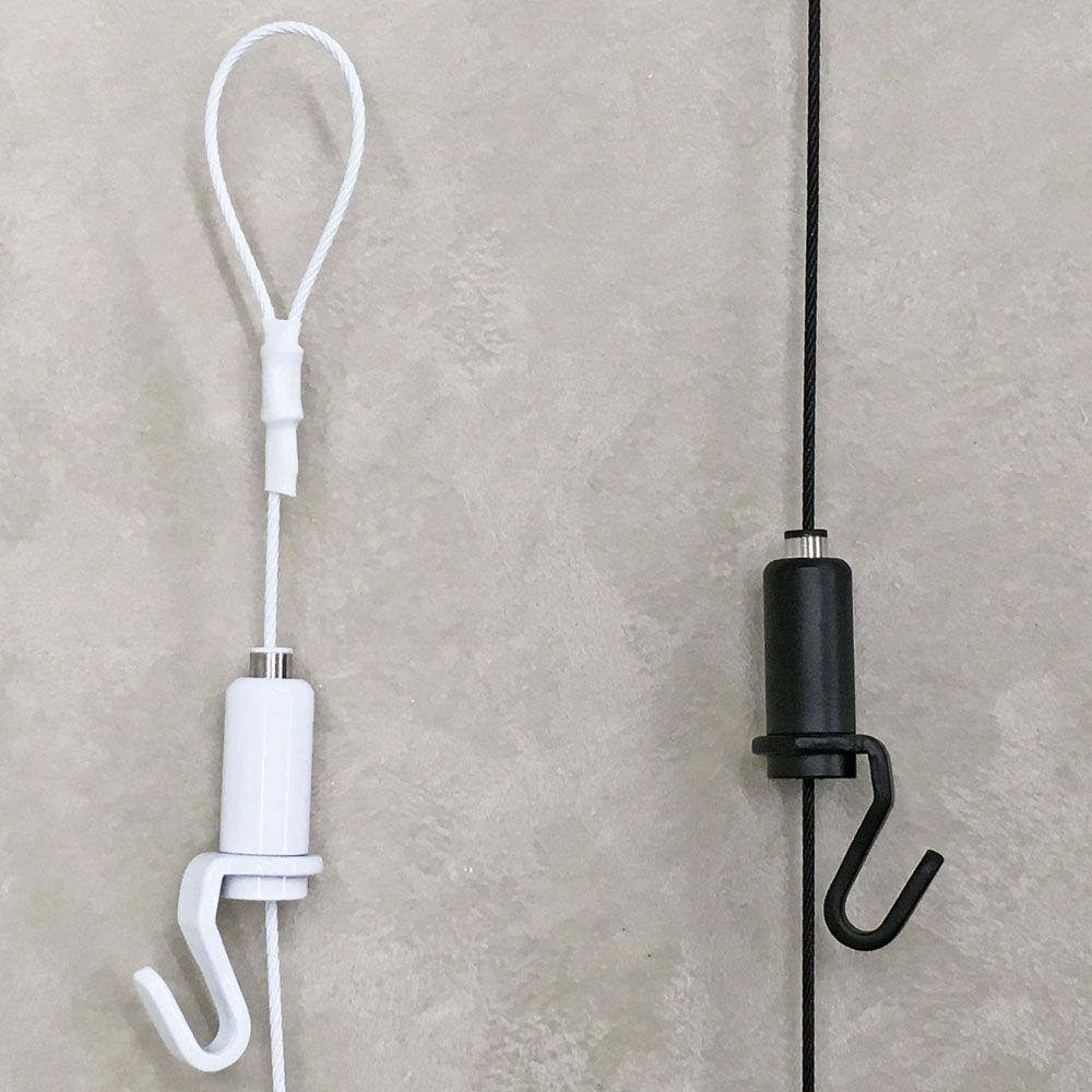 ループ式ワイヤー 白&黒