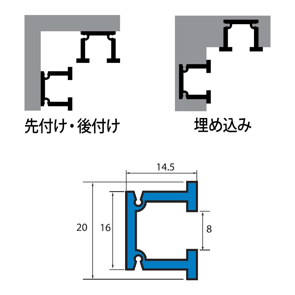 詳細画像4 C型ピクチャーレール