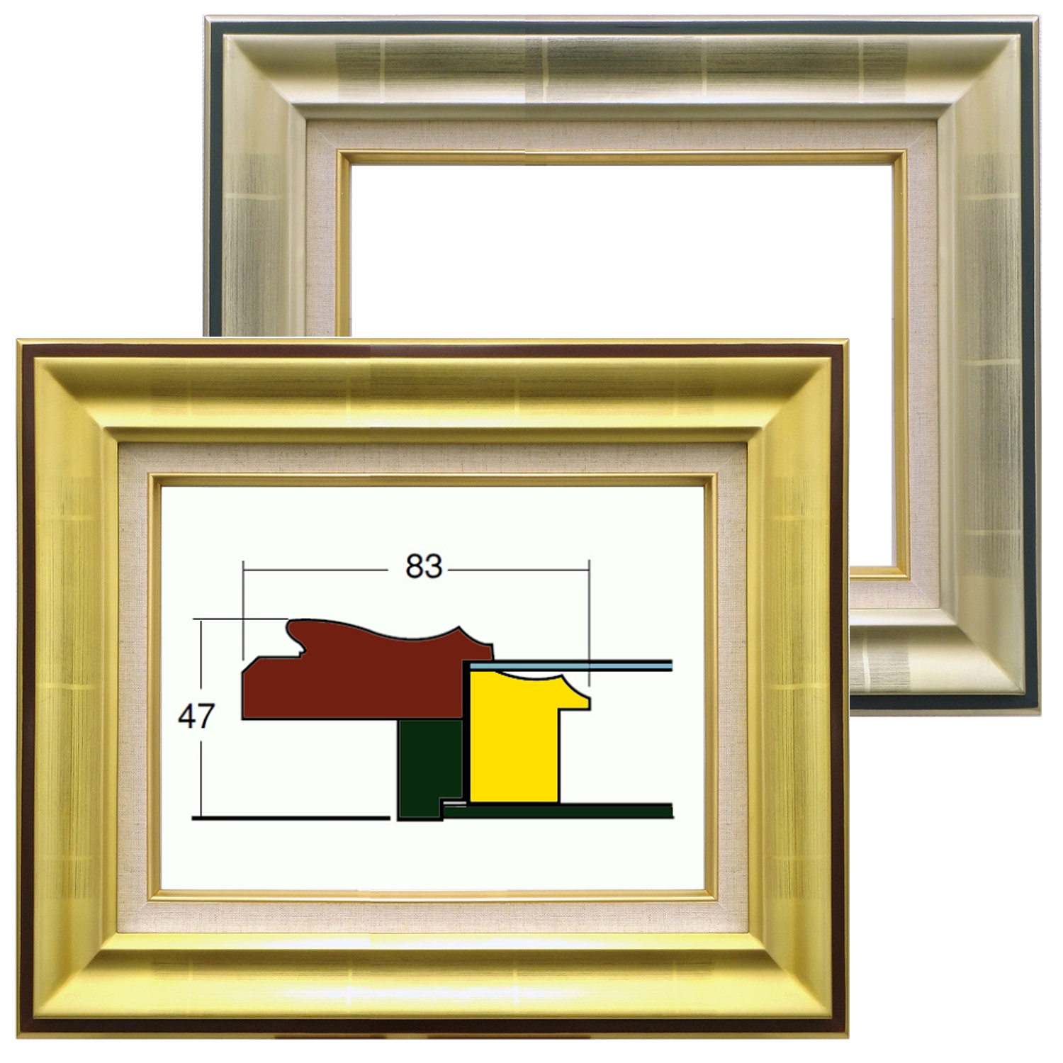 油絵・日本画額(キャンバス・パネル額) 【500×651(P15)】の一覧