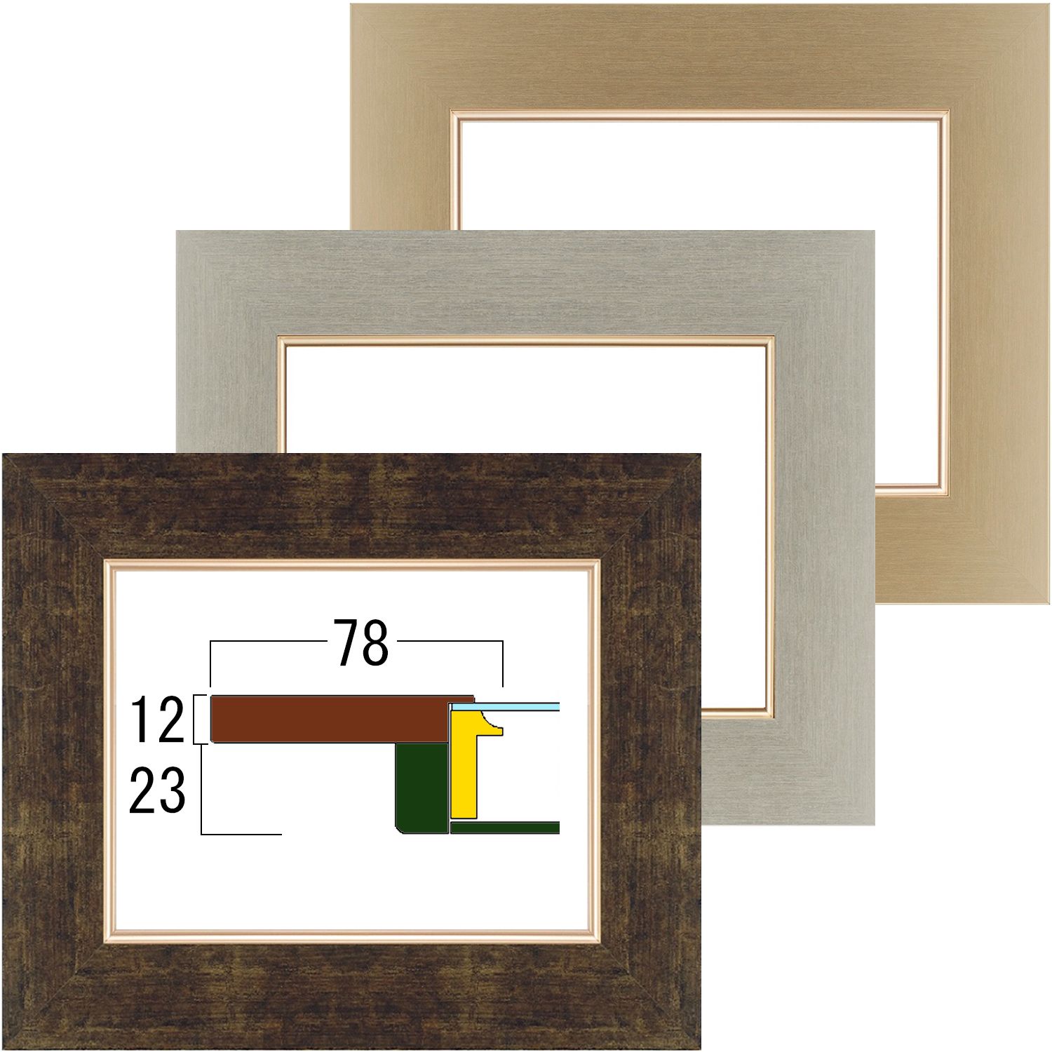 詳細画像 油絵額縁 3463