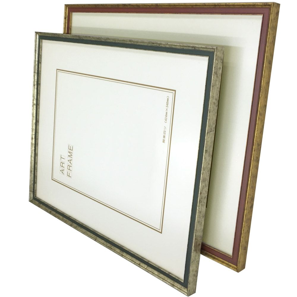 一般額 5902 深みのあるエンジとグリーンをいぶし色で挟んだ一般額