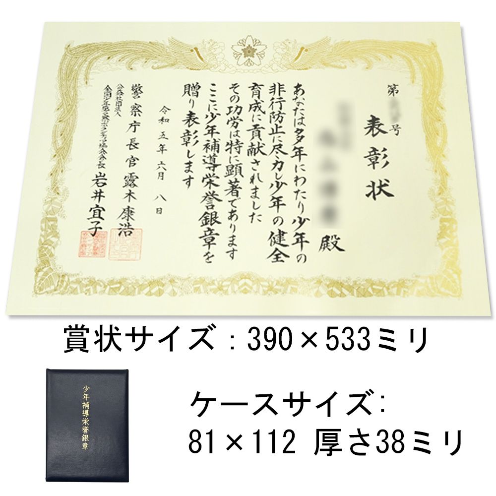 詳細画像7 少年補導栄誉章専用額 GT24