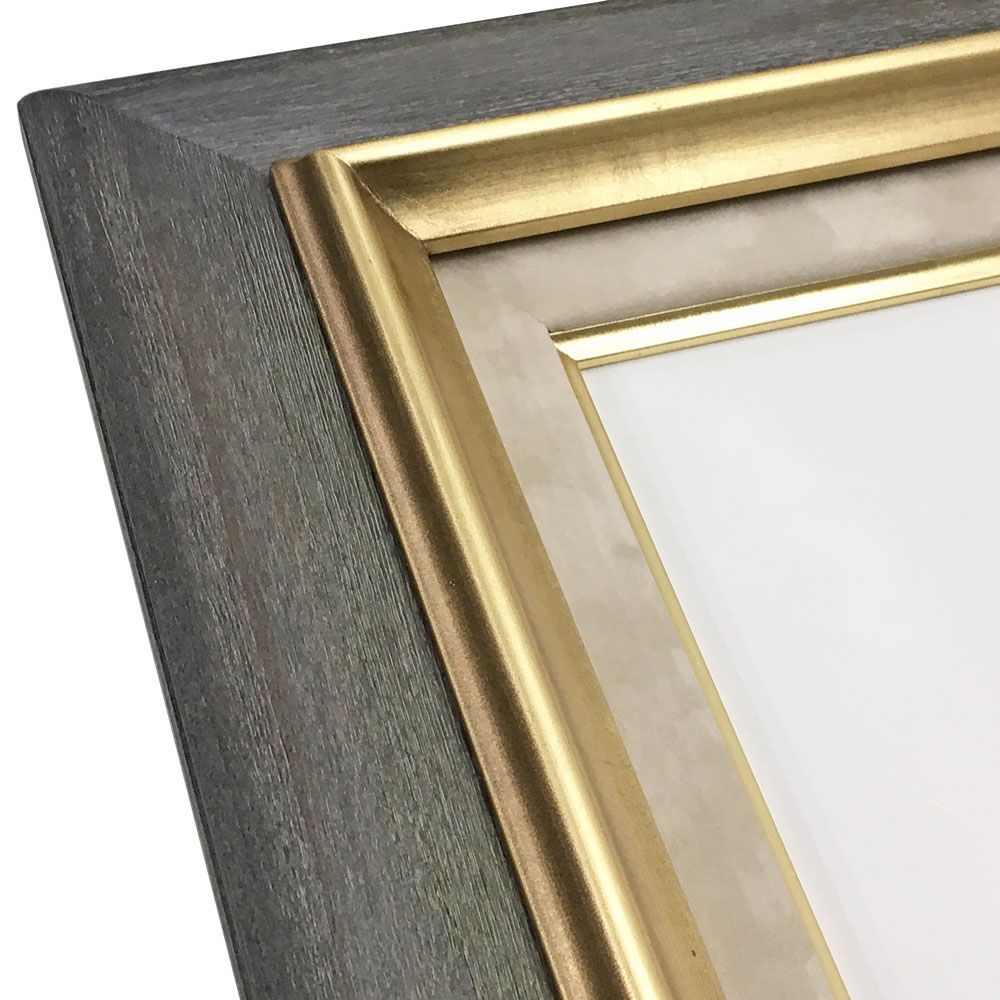 大額 7751 油額 F3 ウッドシルバー 油絵額縁 7751 ブラックの