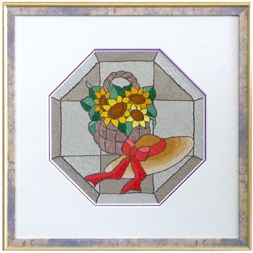 刺繍 マット八角形