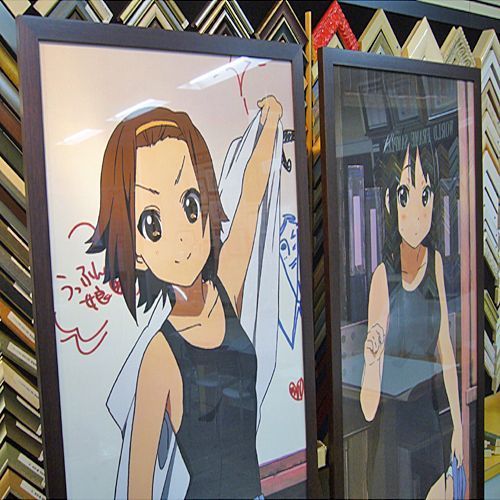 額装実例2 けいおん! 布地プリント