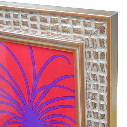 額装実例3 エルメススカーフ 花火