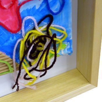 額装実例4 児童画 立体作品