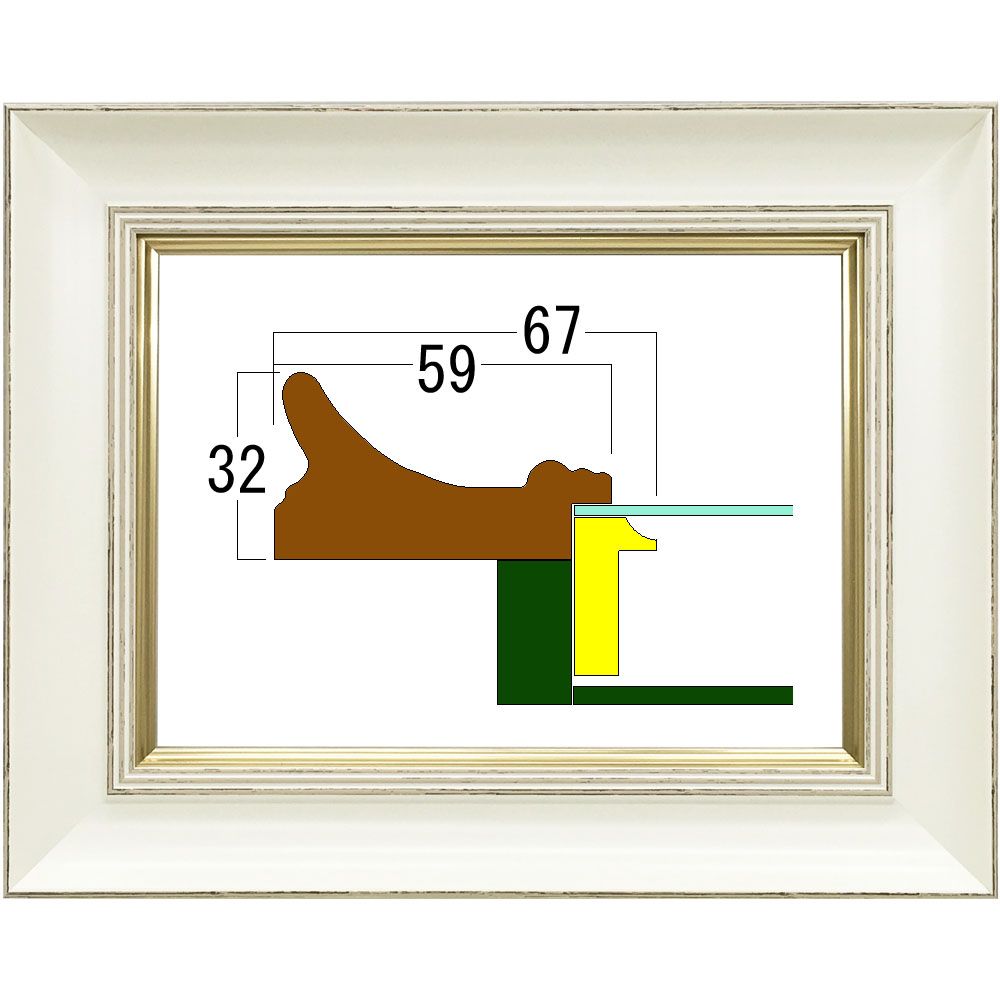 詳細画像 油絵額縁 8160