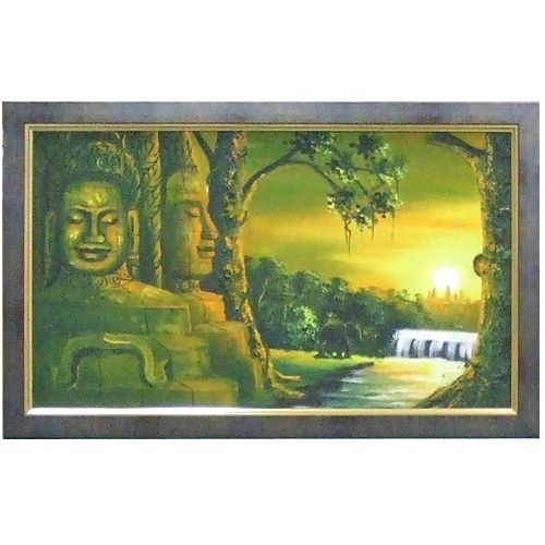 海外お土産 仏画油絵