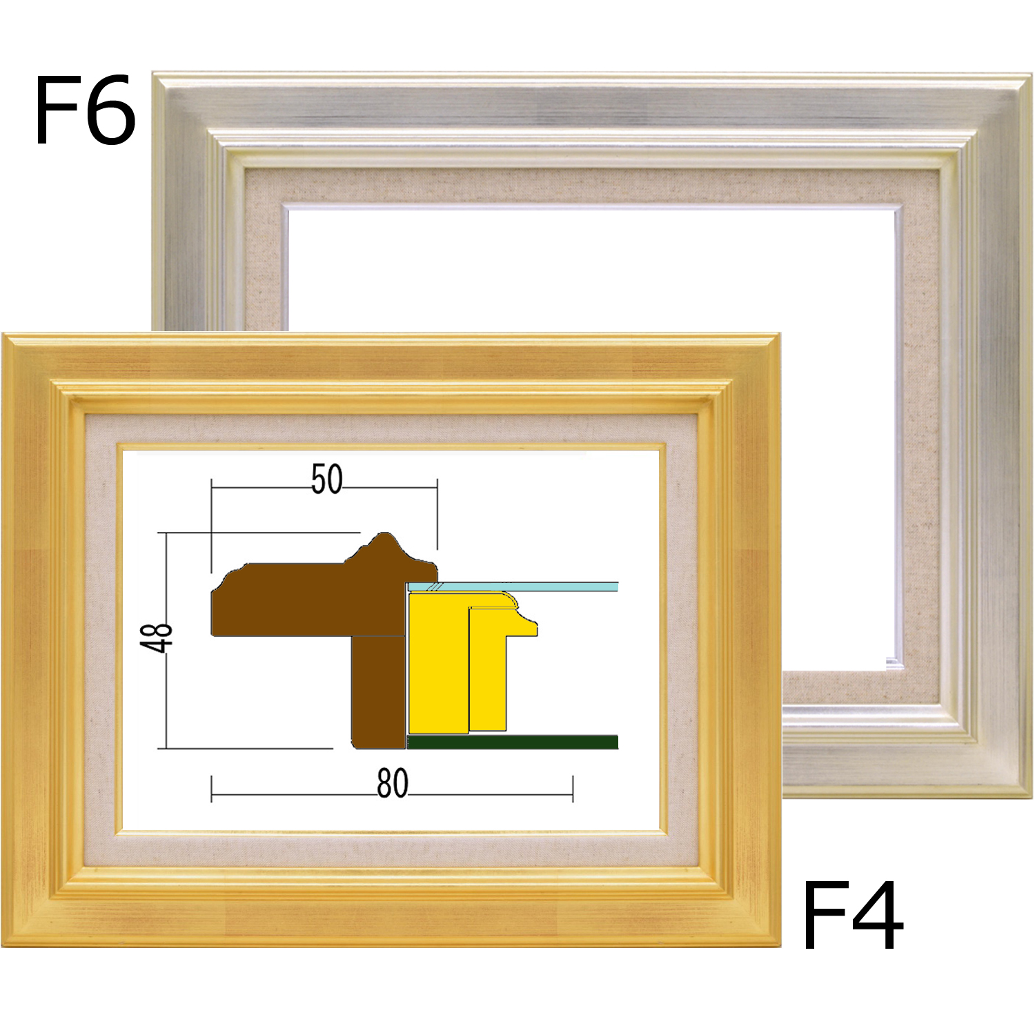 F30号　油彩額　ゴールド　アクリル付　700型　匿名配送不可 楽天市場】油絵 額縁 f30号の通販