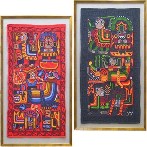 海外旅行で求めた布絵