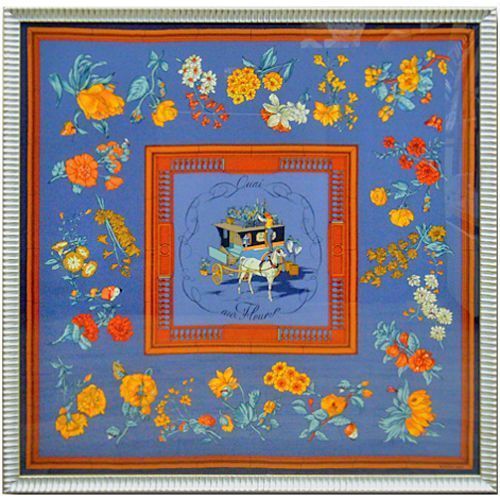 ようこHERMES 額装　エルメス　スカーフ額装⭐︎ エルメス90センチ角 スカーフの額装は、全てスカーフに合わせた