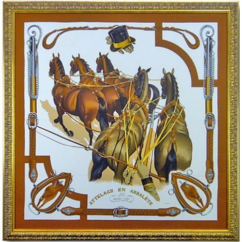 スカーフ額装エルメス