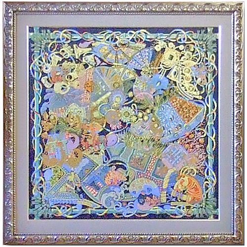 スカーフ 特製布マット付