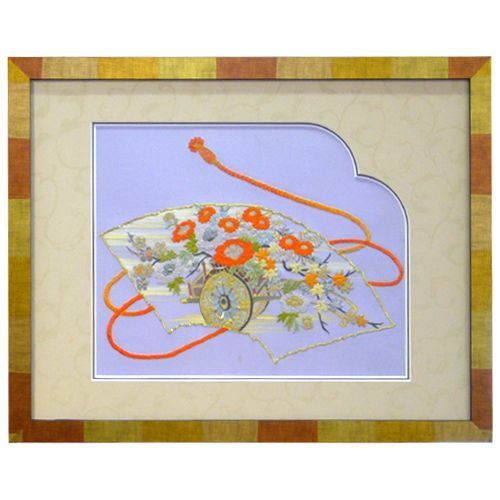 刺繍 着物をカットして