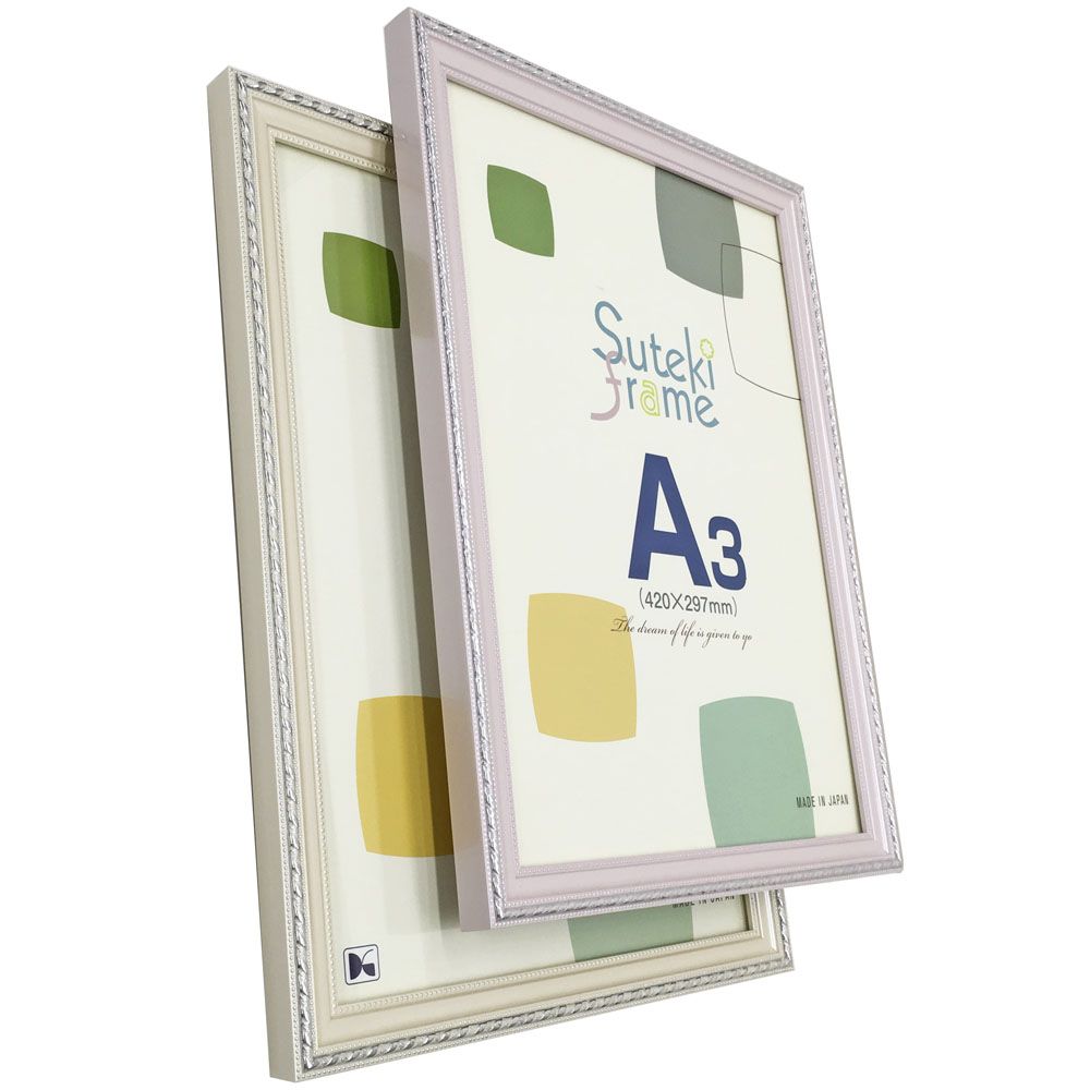 白樺の様、高原の風　額縁ご確認ページ 高級色紙額 NHS-01 色紙F8サイズ（455×380mm） 前面UVカットアクリル