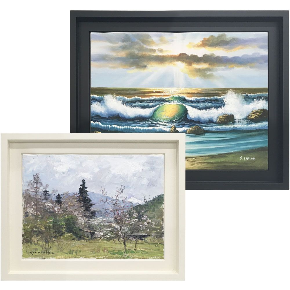 油絵額縁 9976 浮かしタイプで作品の側面まで見せる額縁