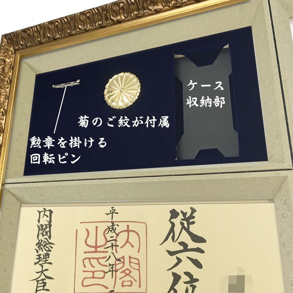 詳細画像5 勲記勲章位記額 浅間(あさま)