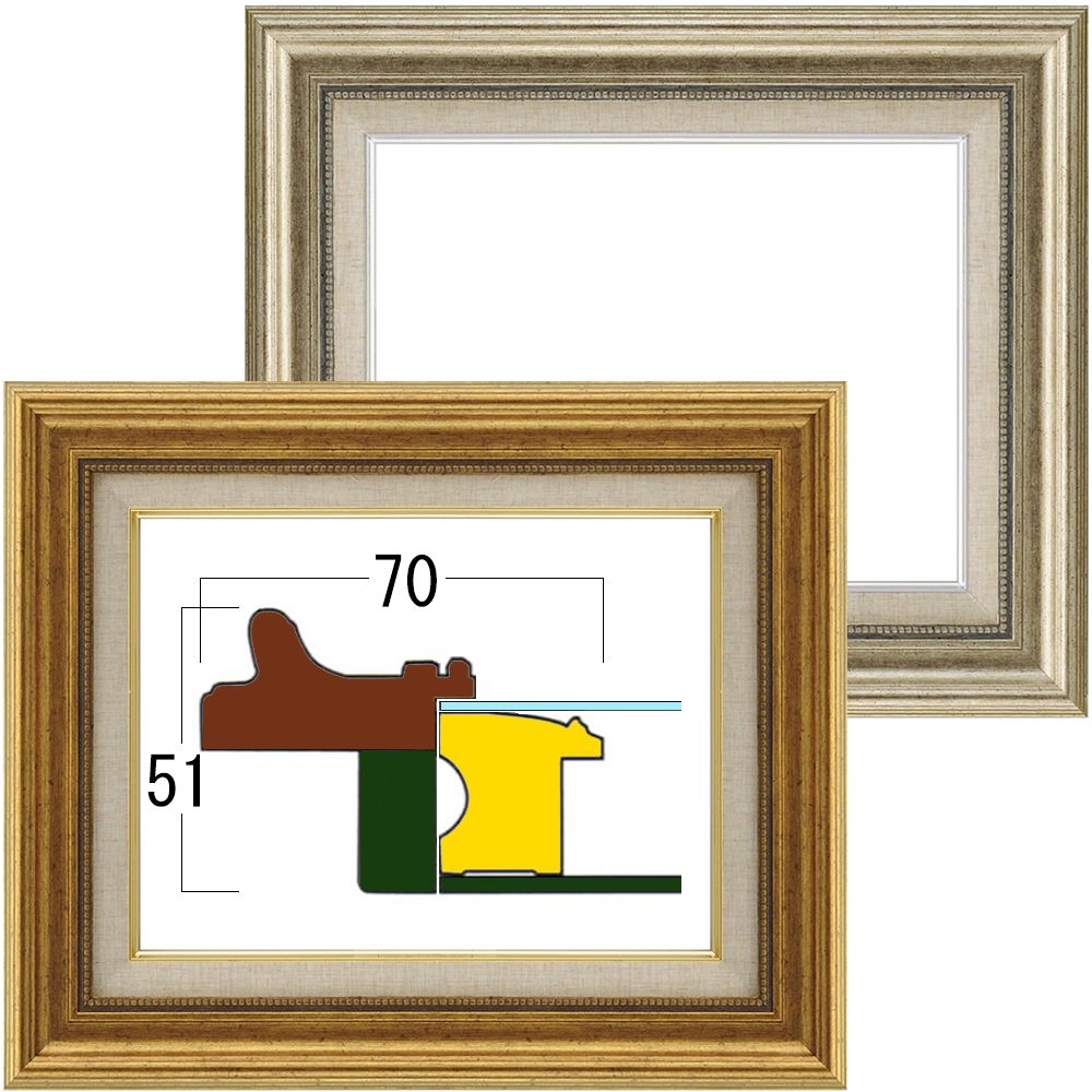 油絵額縁 8111 オーソドックスなデザインと安価な価格が特徴の油彩額