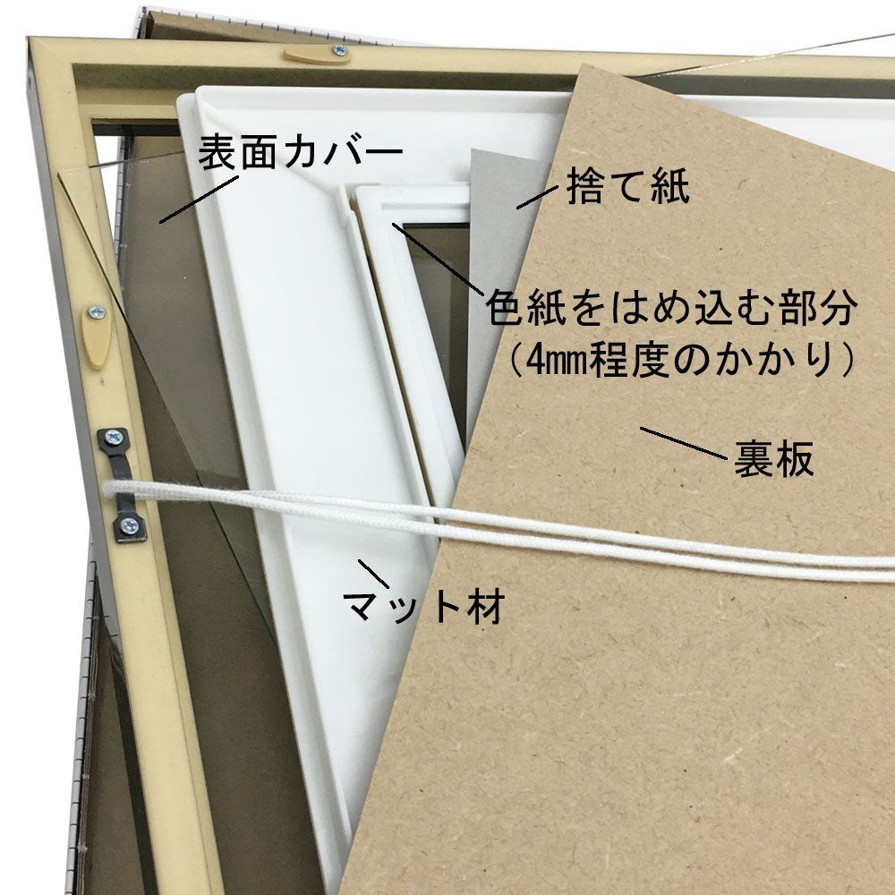 詳細画像7 色紙額 4954(マット付)