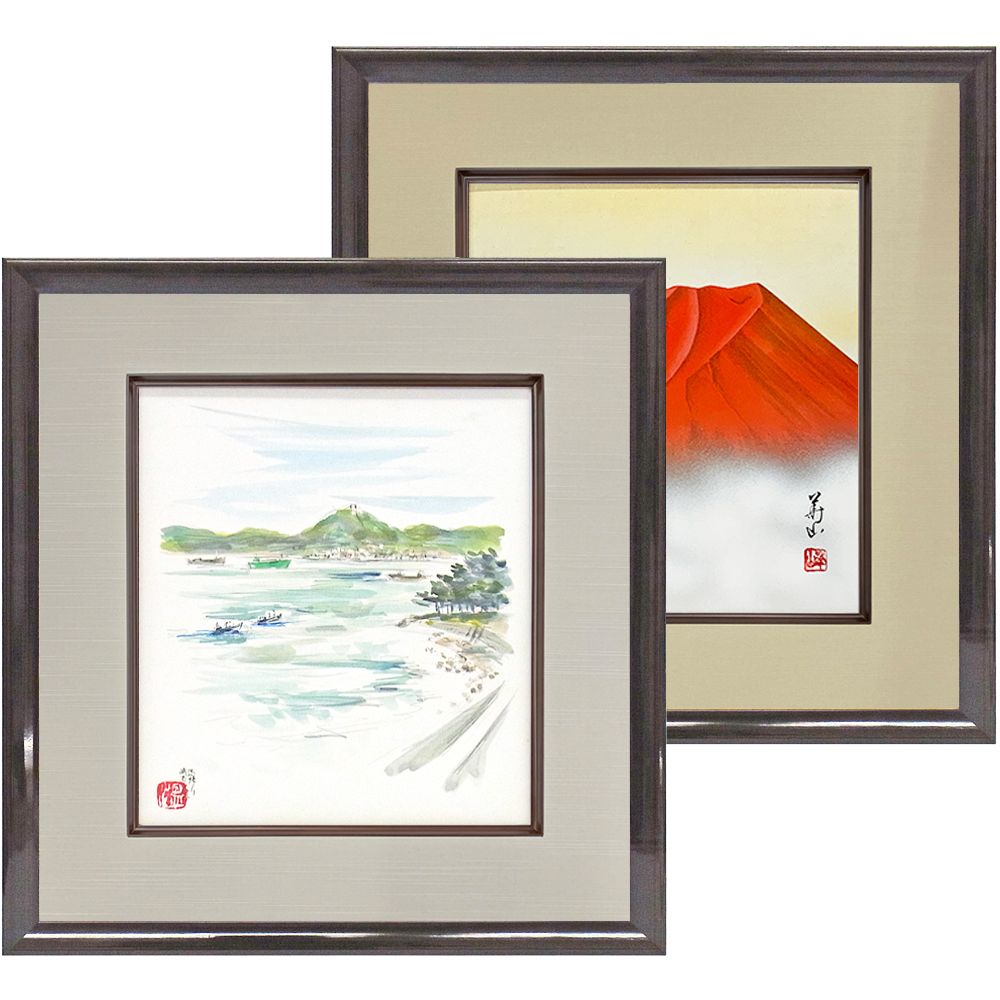 色紙額 4995N コクタン色