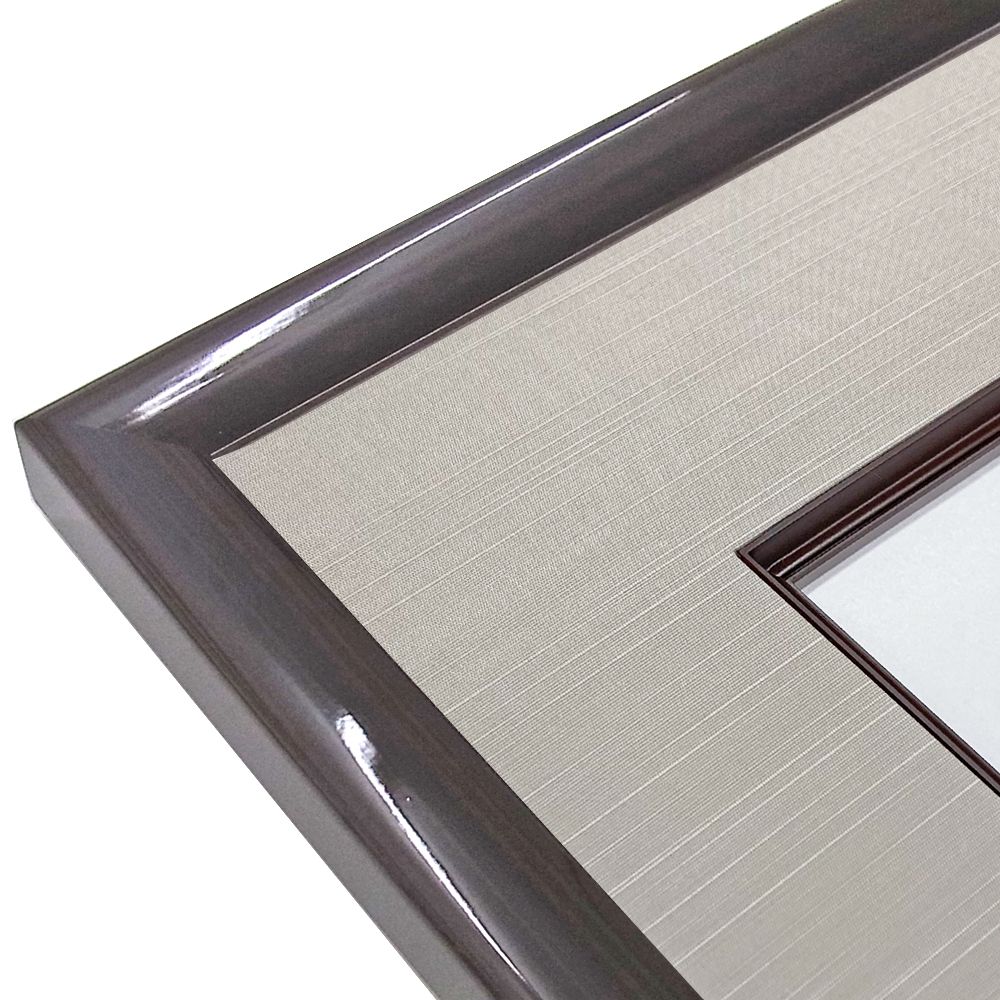 色紙額 4995N コクタン色 書道色紙におすすめ、渋めのデザインの