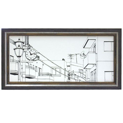 キャンバス 時計付