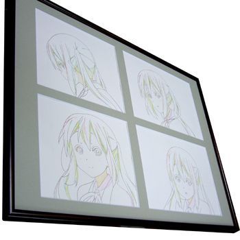 額装実例4 けいおん! アニメラフ原画