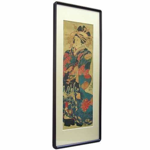 浮世絵 縦長の額縁に