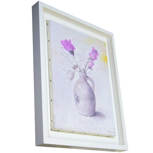 油絵を浮かし額に