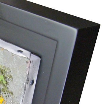 油絵を浮かし額に