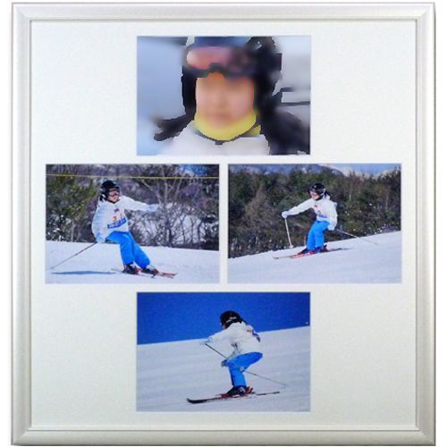 額装実例3 組写真 A4プリント4枚