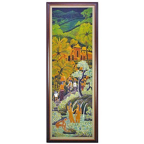 バリ島の染色画