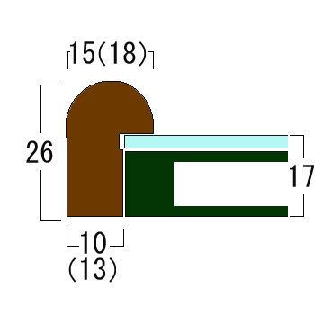 詳細画像10 欄間額 N26女桑色