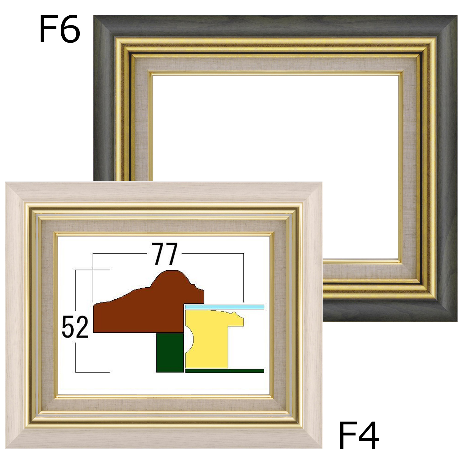 詳細画像 油絵額縁 8116
