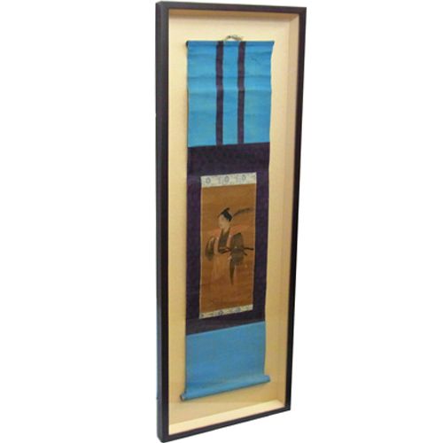 古い掛軸を額縁に