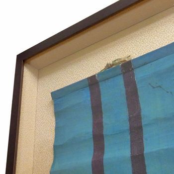 古い掛軸を額縁に