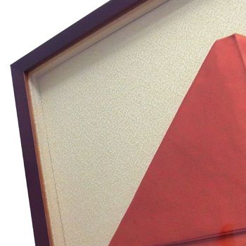 着物の帯を額縁に