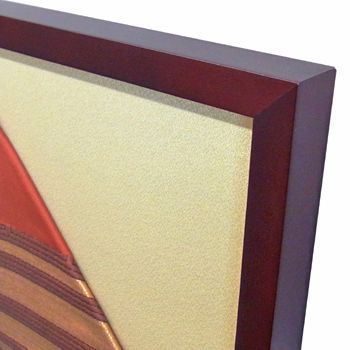 着物の帯を額縁に