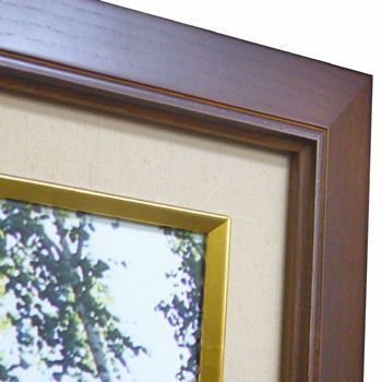 大サイズの写真を額に