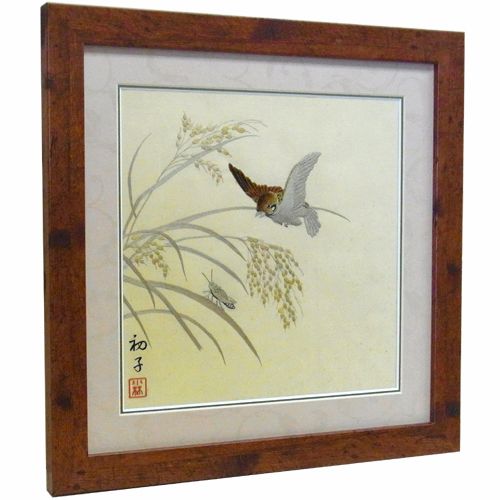 刺繍をダブルマットで