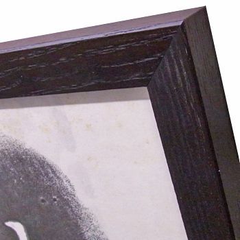 細長い拓本を額装