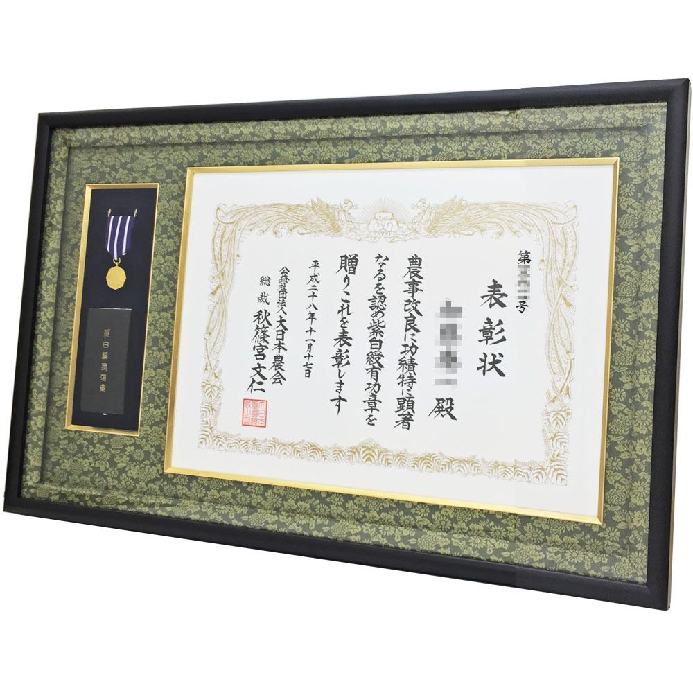 紫白綬有功章